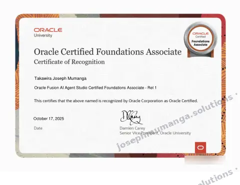 Oracle: Fusion AI Agent Studio