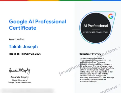 Google: Google AI Professional Certificate