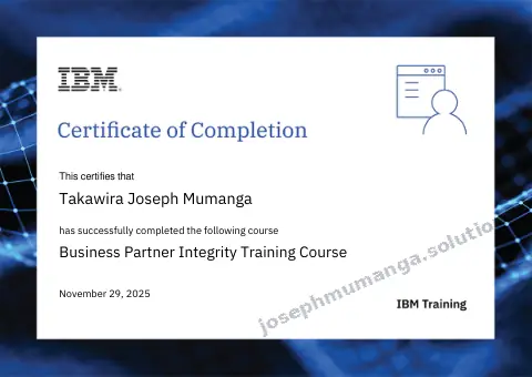 IBM: IBM Business Partner Integrity Training