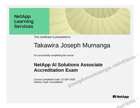 NetApp: NetApp Accredited AI Solutions Associate (NAAISA)