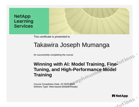 NetApp: NetApp Winning with AI: Model Training, Fine-Tuning, and High-Performance Model Training