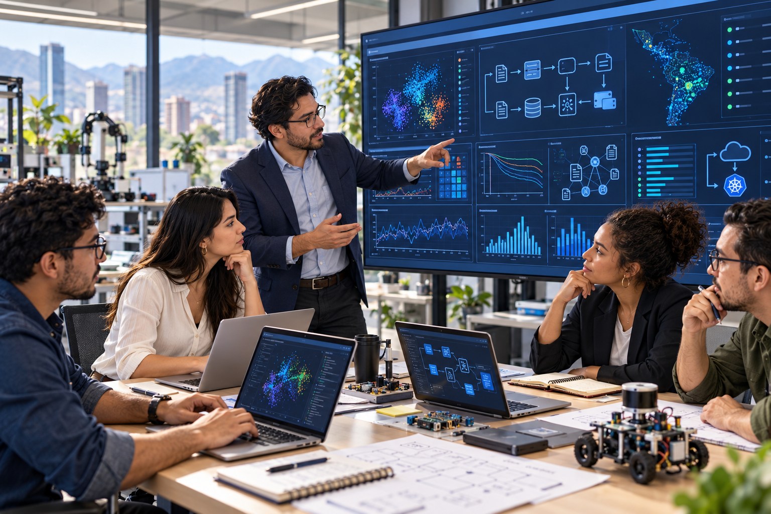 Equipo latinoamericano de investigación y desarrollo de IA conversa sobre modelos, datos y prototipos.